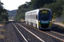 An up Bendigo service arrives Woodend, Feb 2016

