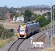 A down Bendigo service departs Kyneton, Feb 20 2016
Photo courtesy Kris Govett