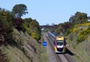 A Melbourne to Bendigo V/Locity approaches Taradale loop 2017
